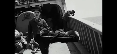 Chaplin: Emigranten, dekorativ bild